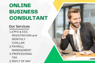 do compliances related to epf, esic, payroll management and professional tax