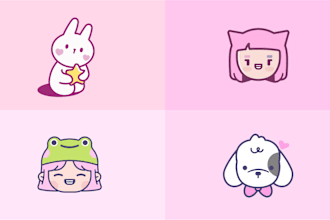 design a kawaii logo
