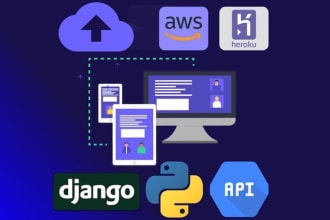 build backend API using python django and flask framework