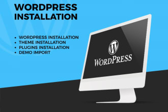 install your wordpress theme and import the demo content within 2 hours