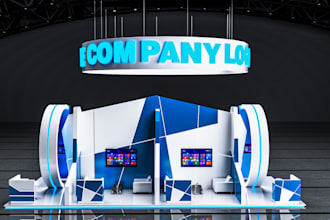 design exhibition stand pavilion,3d trade show, stall,booth,kiosk,render