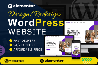 design redesign wordpress website with astra pro or avada theme
