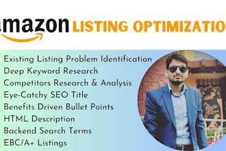 seo optimized amazon product listings optimization