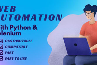 create custom web automation scripts using python and selenium