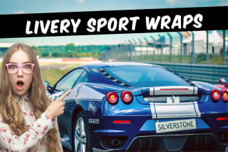 design racing car wrap, itasha design car, create awesome racing wraps for you