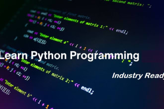 be your python programming tutor from beginner to  expert