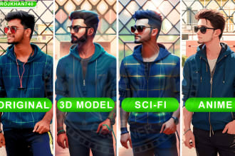 amazing ai portraits, ai character design 3d model and scifi