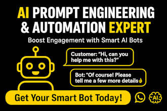build smart ai chatbot automation for your business or students