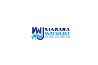 design renowned credible waterjet manufacturing logo