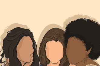 do faceless portrait for you and your pets