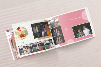 create custom engaging wedding album design for special moments, love stories