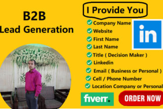 provide b2b lead generation, linkedin email marketing expert