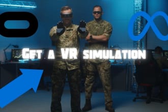 create a VR training simulation for oculus