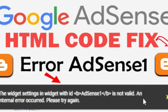 fix google adsense1 error in blogger