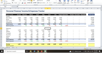 create a personal budget and bookkeeping for small business