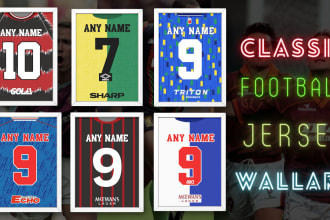 create a classic vintage football poster
