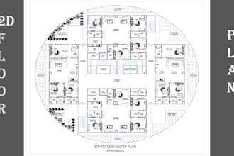 provide accurate autocad, revit drafting from PDF, hand sketches
