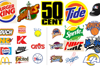 make custom spoof, remak nba, mlb,,ncaa, ufc parody logo with your name or bran