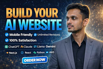 build your ai website, ai saas website, ai chatbot