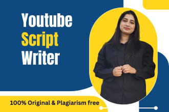 research and write a script for your youtube videos