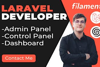 make admin or control panel or dashboard for laravel website