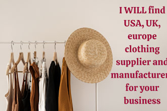 find USA, UK, europe clothing supplier and manufacturers for your business
