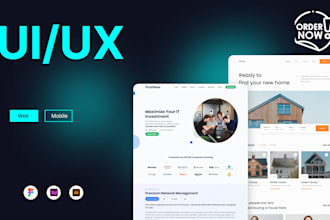 website ui design, clean web landing page, UI UX design