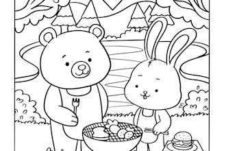 draw cute children coloring book pages