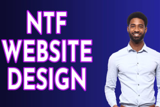 create a modern nft website design and nft landing page UI UX using figma