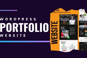 design a professional wordpress portfolio website for you