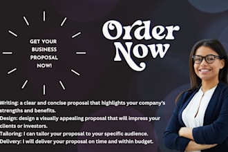 design business proposals and capability statements