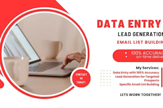 do fast and accurate data entry copy paste web research