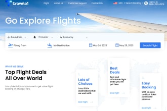 develop user friendly travel agency website using