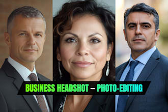 do portrait retouch for CV, linkedin, or corporate headshot