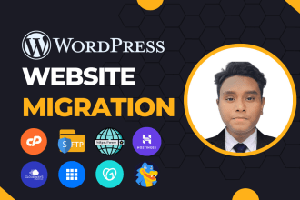 migrate wordpress website, backup, move, transfer to new host or domain