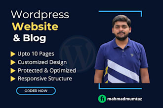 create responsive and professional wordpress websites and blogs