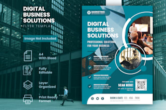 design flyers for party, corporate, food, concert and event,