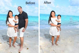 be add remove people, object, background removal service