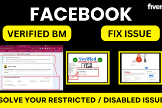 create verified fb business manager or fix disabled ad account,shop, verified bm