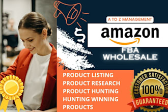 be your virtual assistant for amazon wholesale  fba