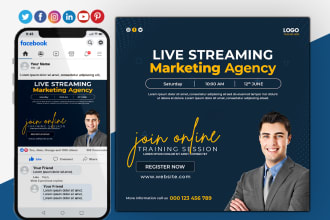 create social media post for facebook, instagram banner, cover, post, ads design