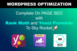 do advance wordpress onpage seo with rankmath and yoast plugin