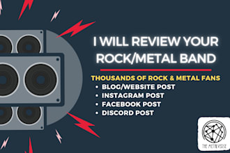 write a review of your rock or metal band and publish it