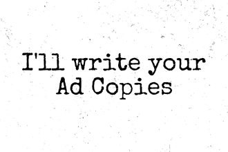write your ad copies