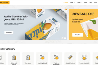 design a grocery delivery website