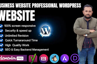 design and develop modern and responsive wordpress website