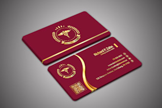 do professional luxury and unique business card design
