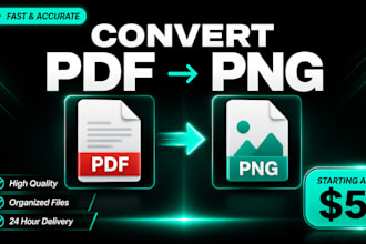 convert PDF pages to high quality png images