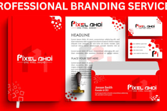 create business logo and full branding kit package