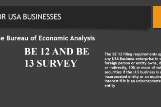 file your be12 and be13 for the USA businesses